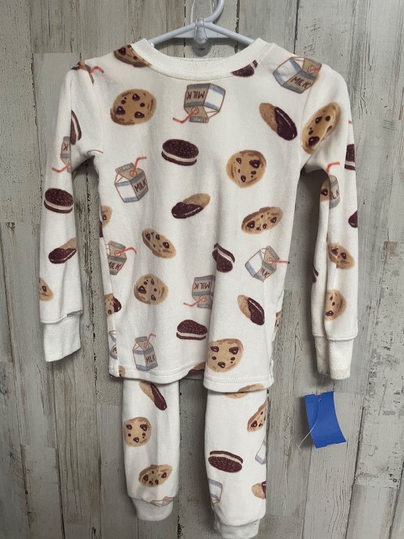 CREAM CARTERS FLEECE COOKIE PJ SET, GIRL 2T