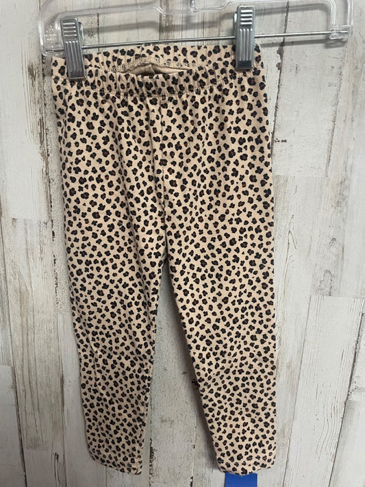 BROWN OLD NAVY CHEETAH LEGGINGS, GIRL 2T