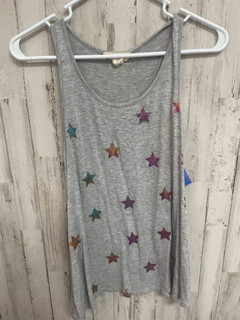 GREY FANTASTIC FAWN METALLIC STAR TANK, LADIES S