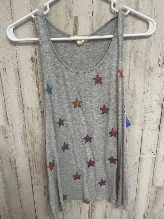 GREY FANTASTIC FAWN METALLIC STAR TANK, LADIES S