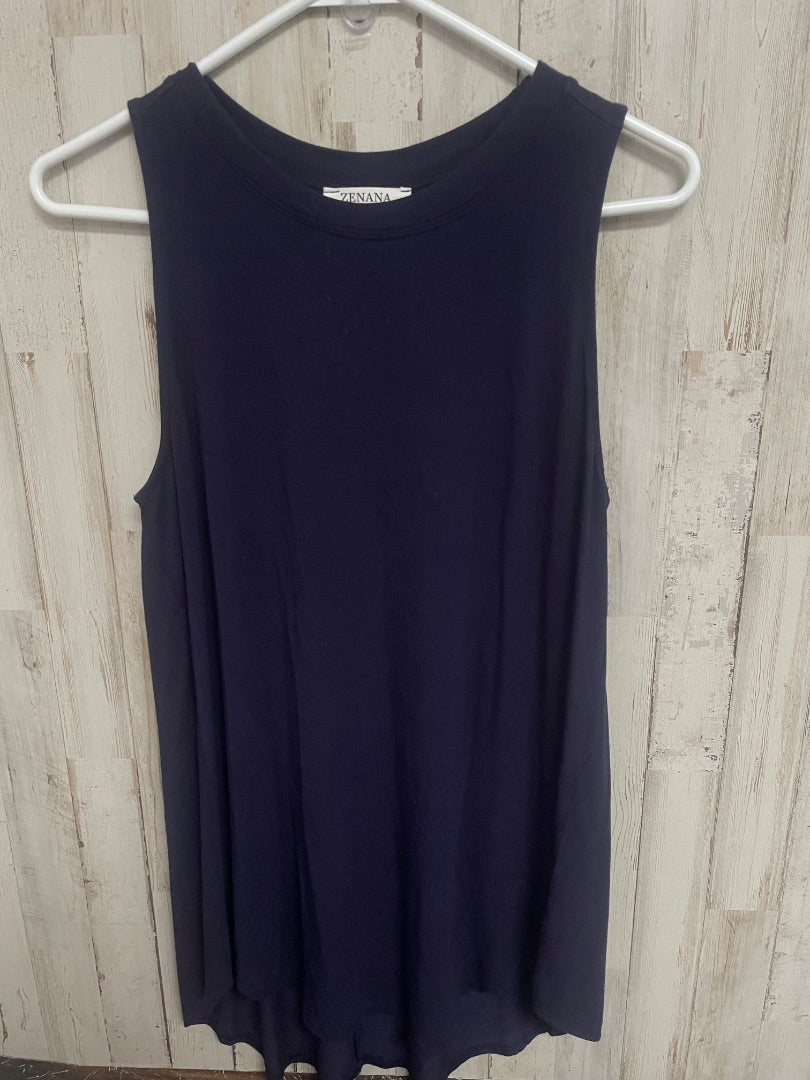 NAVY ZENANA SOFT TANK TUNIC, LADIES S
