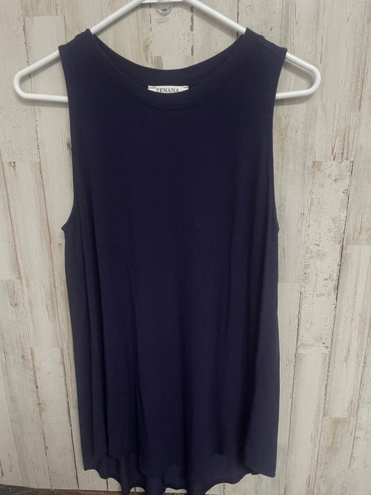 NAVY ZENANA SOFT TANK TUNIC, LADIES S