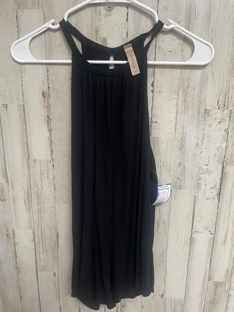 BLACK MEZZANINE FLOWY TANK, LADIES S