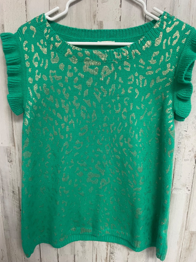 GREEN/GOLD JODIFL CHEETAH KNIT TANK, LADIES S