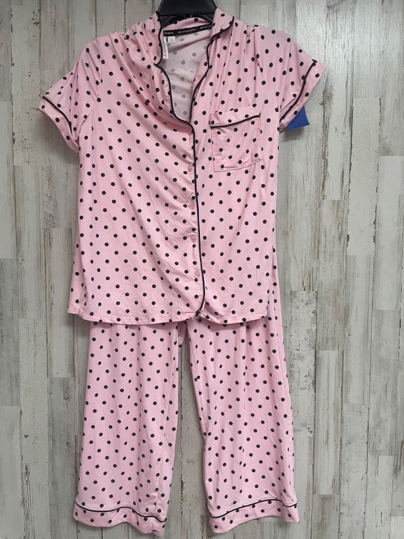 PINK/BLACK JOYSPUN DOTTED 2PC PJ SET, LADIES S