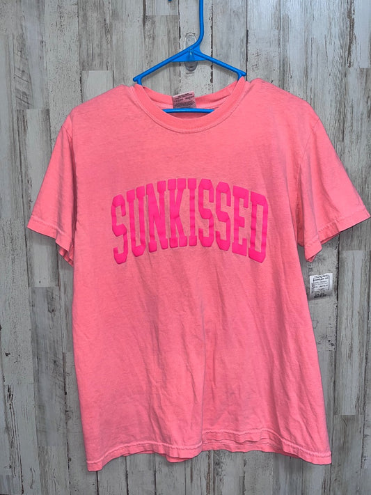PEACH COMFORT COLORS SUNKISSED TEE, LADIES M