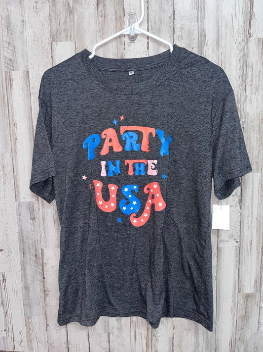GREY  PARTY IN THE USA TEE, LADIES M
