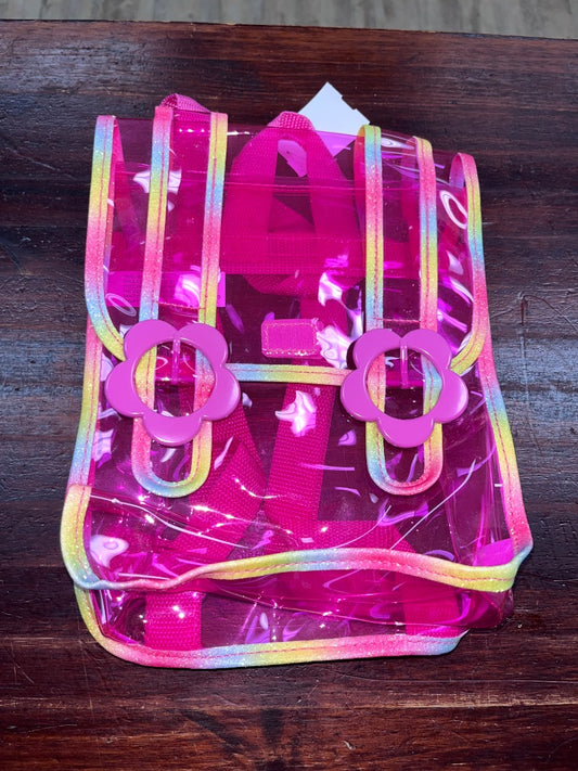 PINK  CLEAR BACKPACK PURSE, GIRLS