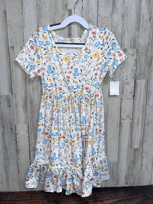 WHITE DREAM GIRL FLORAL TIER DRESS, GIRL 8