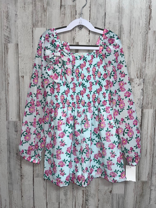 MINT BTWEEN FLORAL SMOCKED ROMPER, GIRL 8
