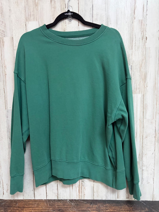 GREEN AMERICAN EAGLE COTTON SWEATSHIRT, LADIES L