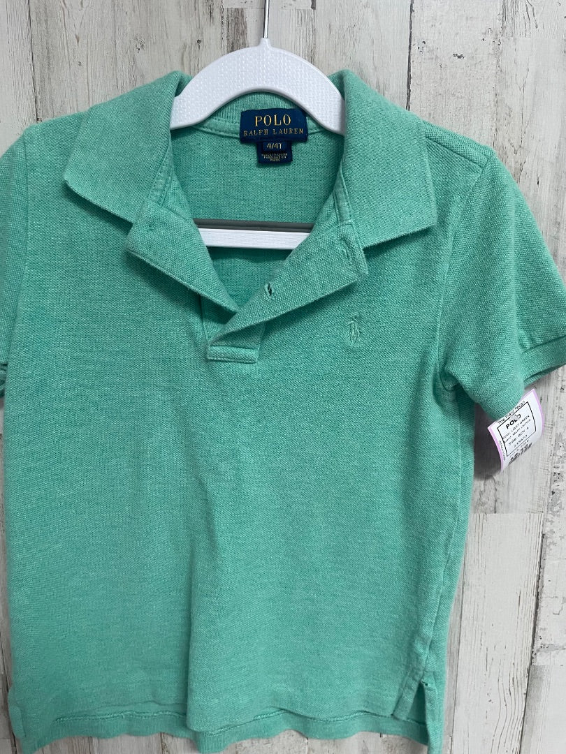 LIGHT GREEN RALPH LAUREN POLO, BOY 4
