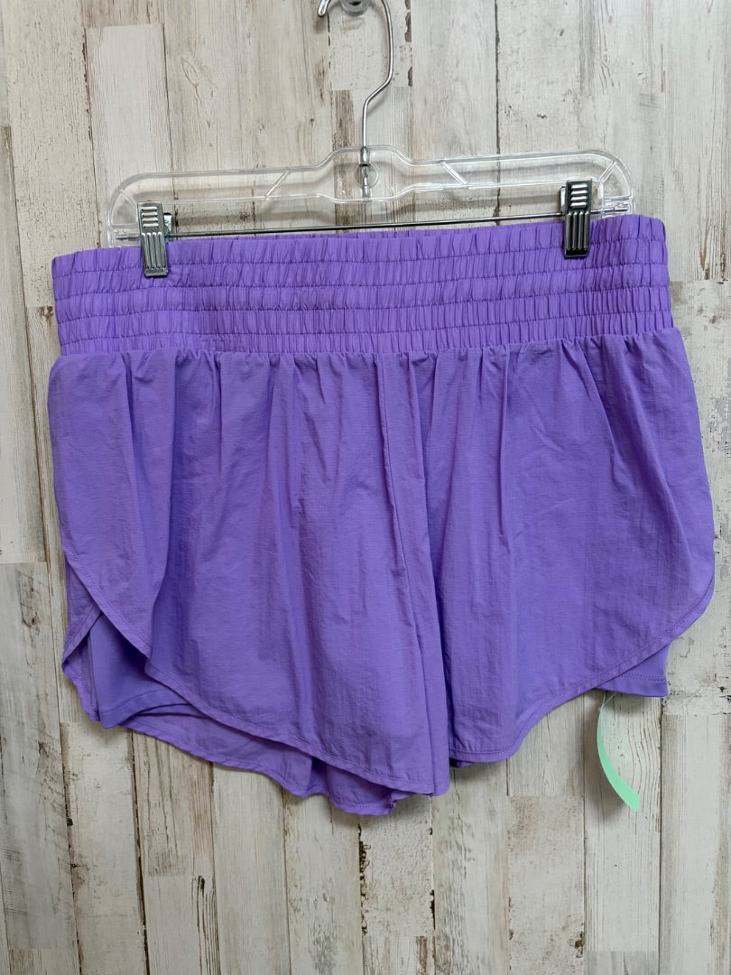 PURPLE ALL IN MOTION DRY FIT SHORTS, LADIES L
