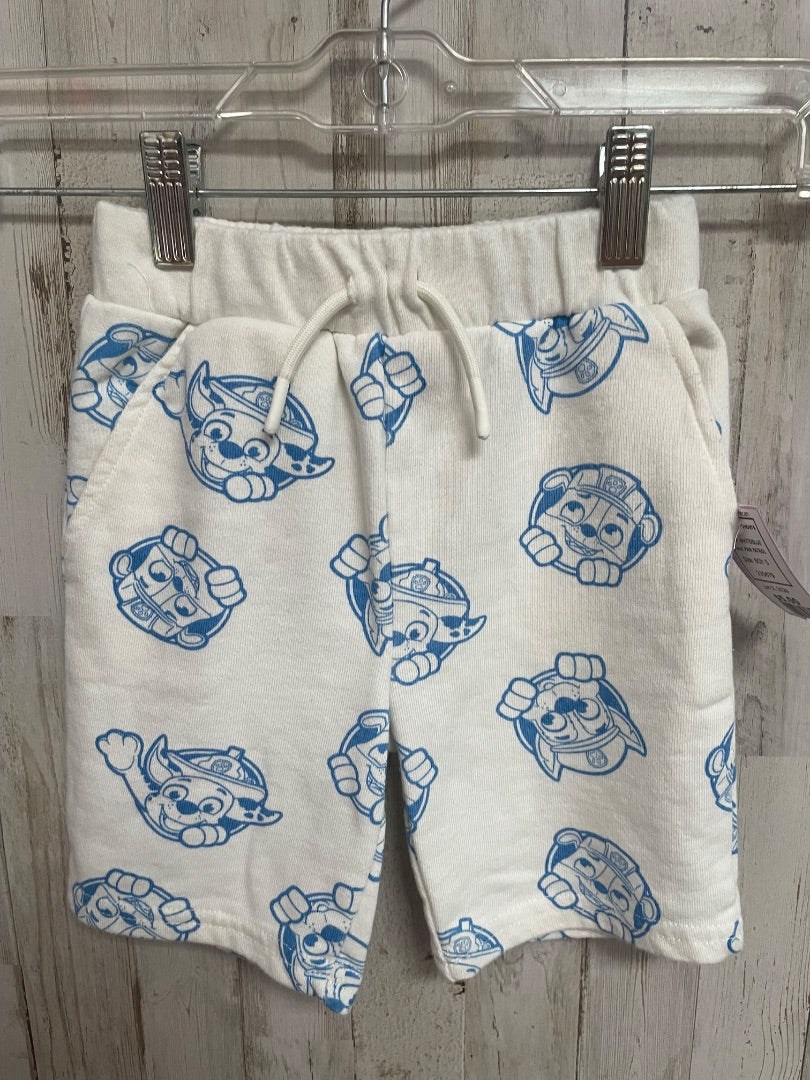 WHITE/BLUE PAW PATROL CHARACTER SHORTS, BOY 5