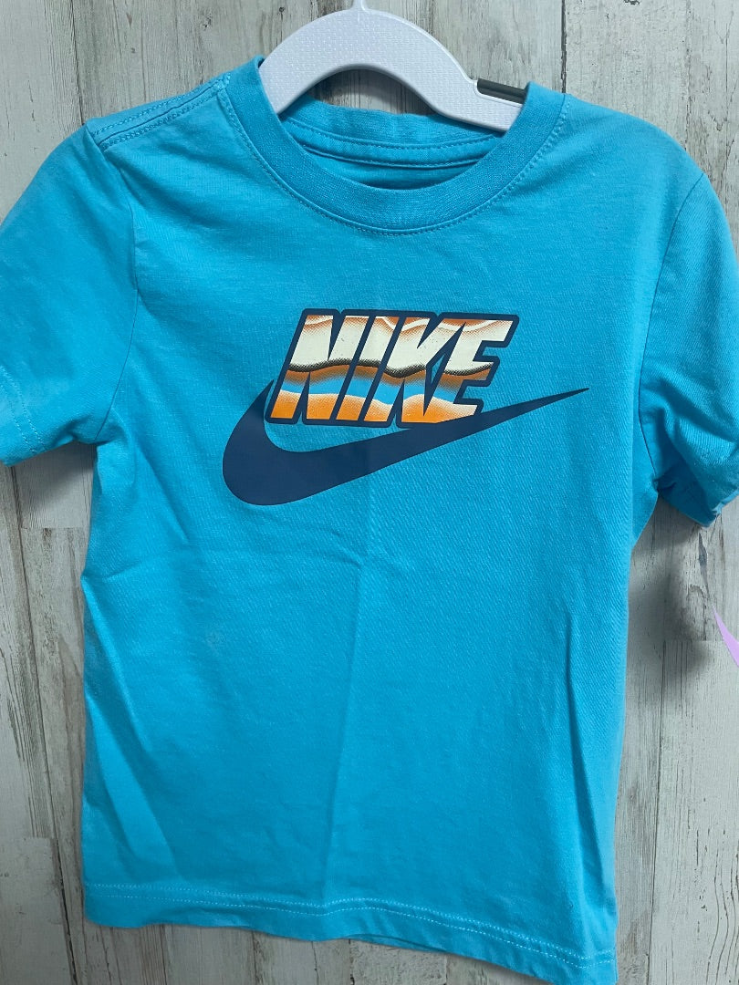 BLUE NIKE LOGO TEE, BOY 5