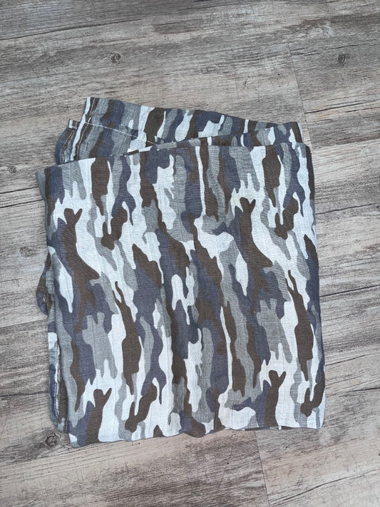 OLIVE MUDPIE CAMO MUSLIN BLANKET