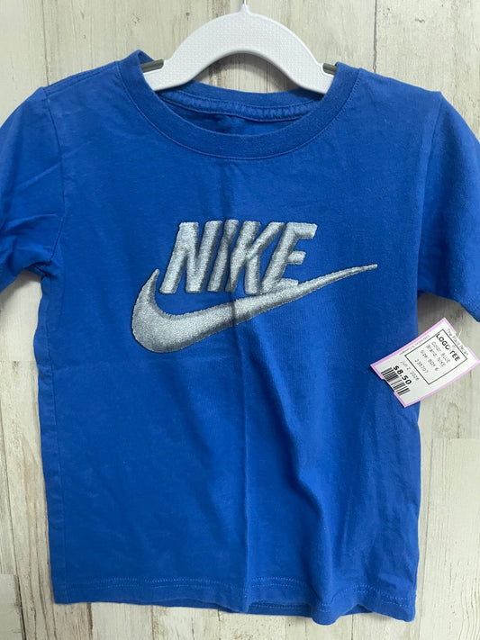 BLUE NIKE LOGO TEE, BOY 6