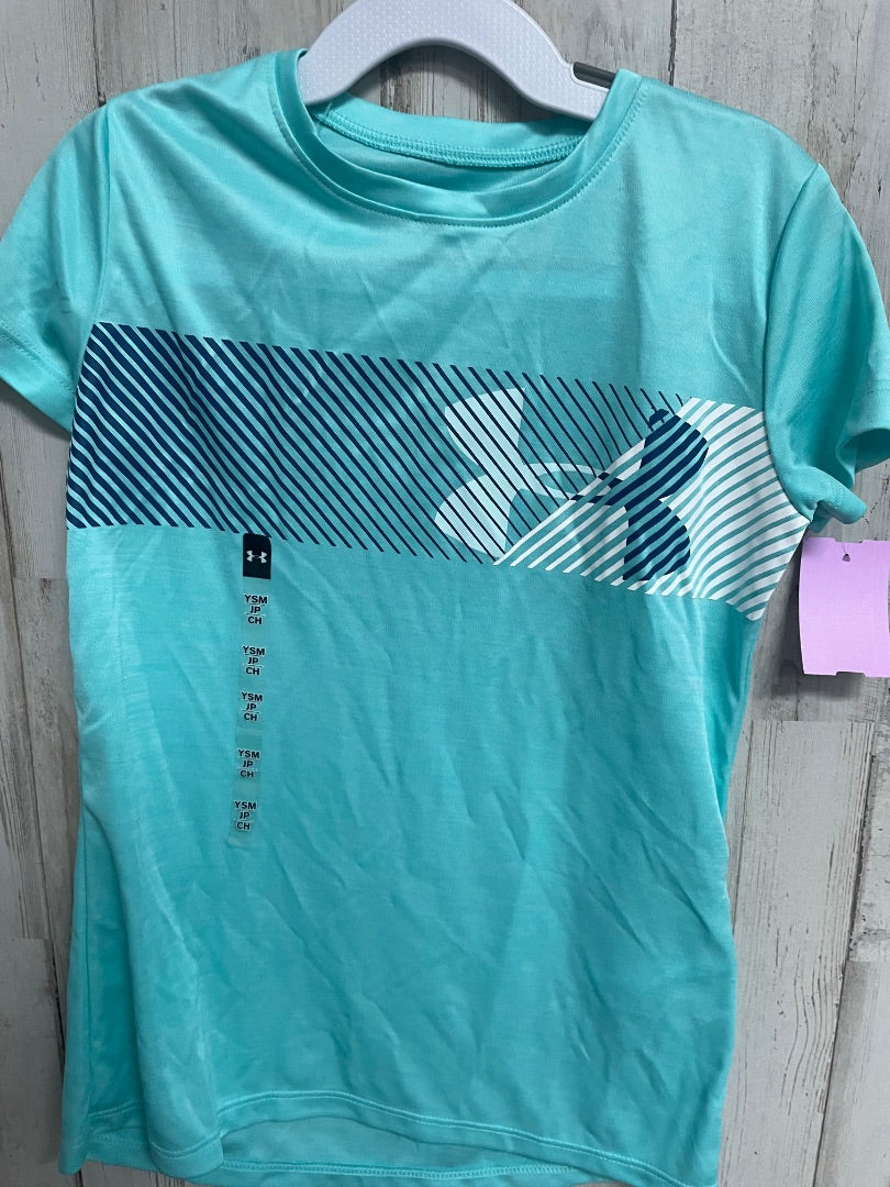 MINT UNDER ARMOUR NEW DRY FIT LOGO TEE, BOY 6