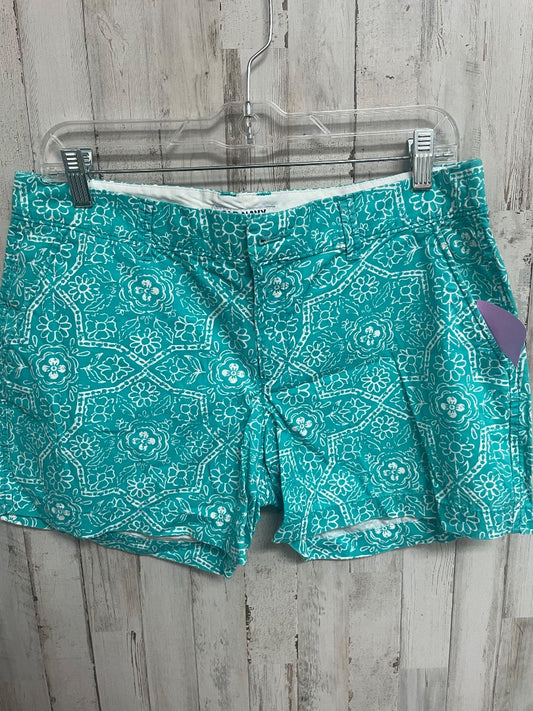 TEAL OLD NAVY SZ8 PRINT SHORTS, LADIES M