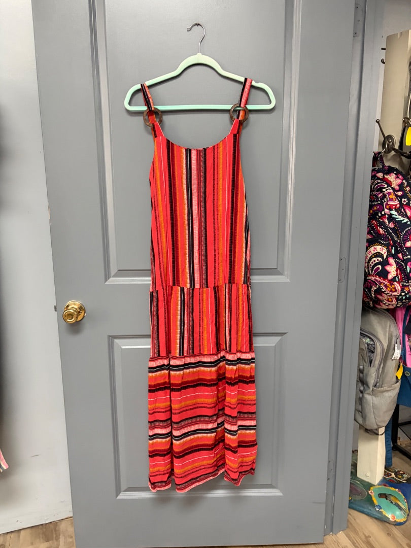 ORANGE GIGIO STRIPE MAXI DRESS, LADIES L