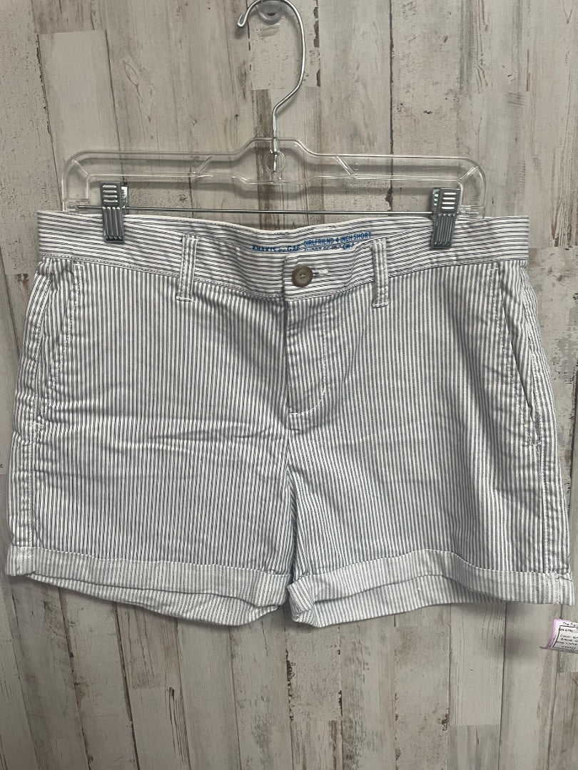 WHITE GAP SZ6 STRIPE SHORTS, LADIES M