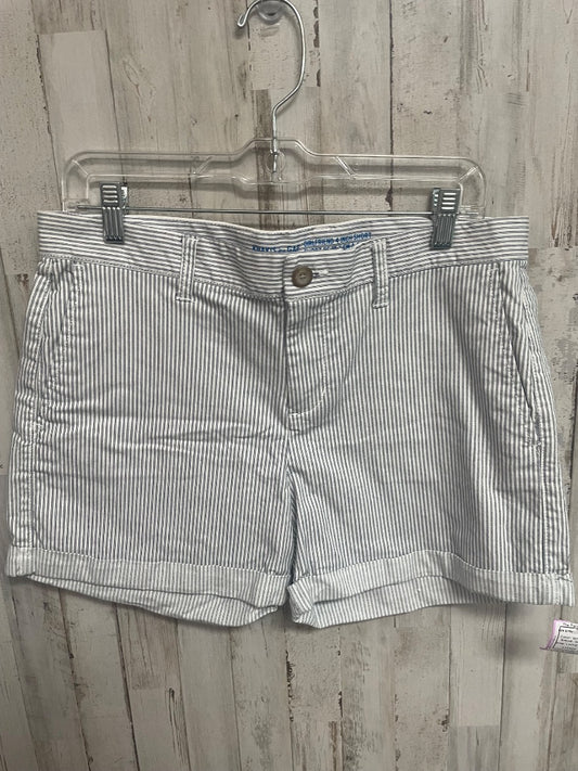 WHITE GAP SZ6 STRIPE SHORTS, LADIES M