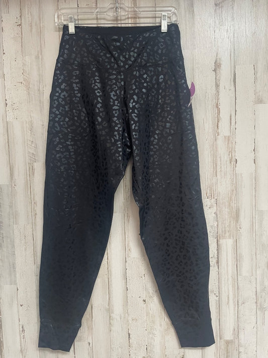BLACK  CHEETAH LEGGINGS, LADIES M
