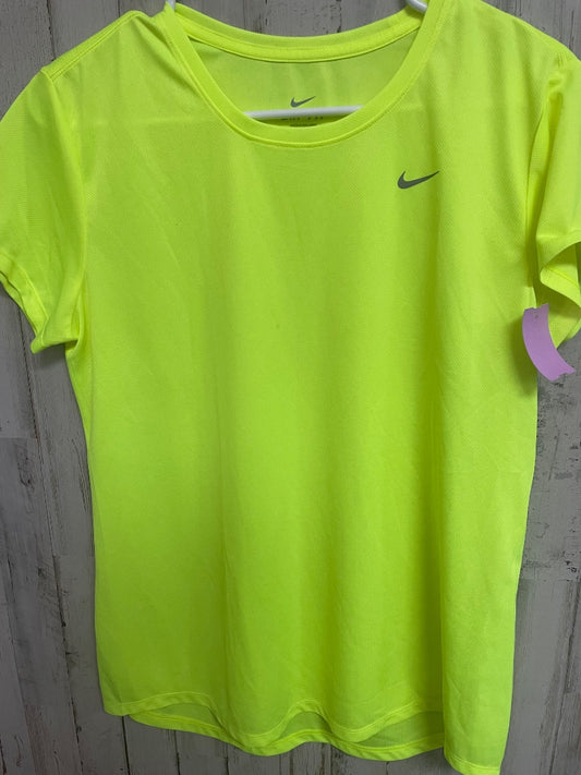 NEON NIKE DRI FIT TEE, LADIES L