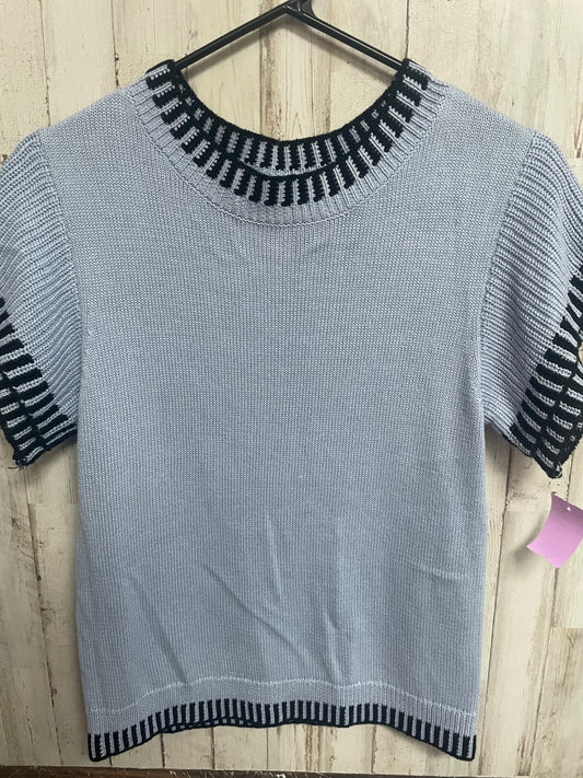 BLUE  KNIT TOP, LADIES M