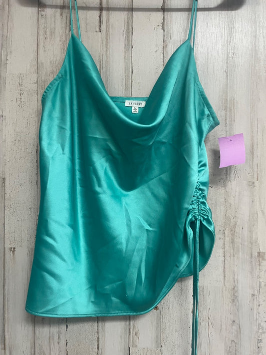 TEAL  CINCH SATIN TANK, LADIES M