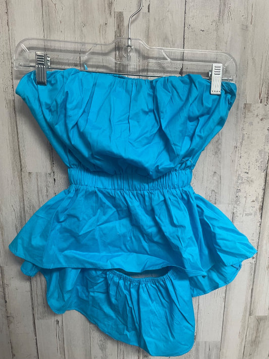 BLUE DO + BE STRAPLESS TANK, LADIES M