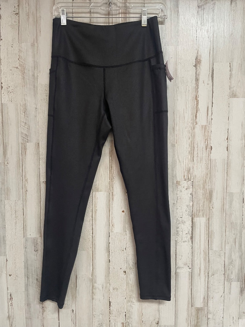 BLACK MODERN BALANCE METALLIC PRINT LEGGINGS, LADIES M