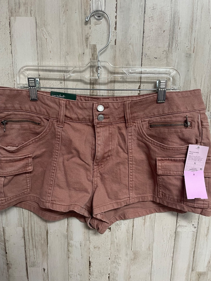 BROWN WILD FABLE NEW CARGO SHORTS, LADIES L