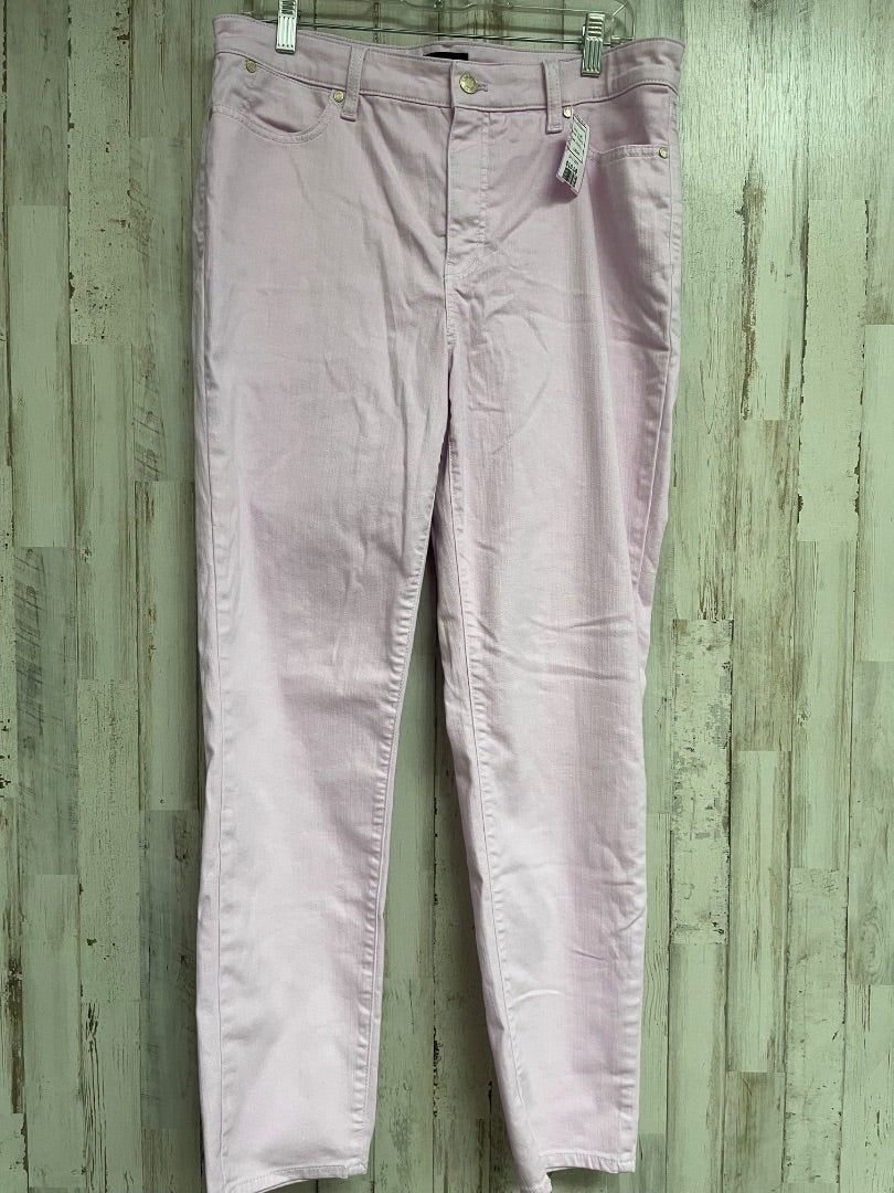 LILAC TALBOTS SZ 12 SLIM ANKLE JEANS, LADIES L