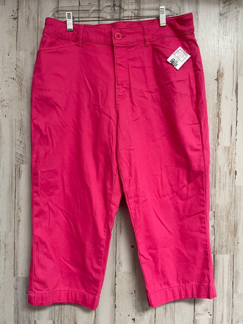 PINK ST JOHN BAY SZ 12 CAPRIS, LADIES L