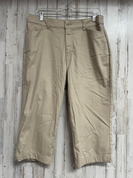 KHAKI ST JOHN BAY SZ 12 CAPRIS, LADIES L