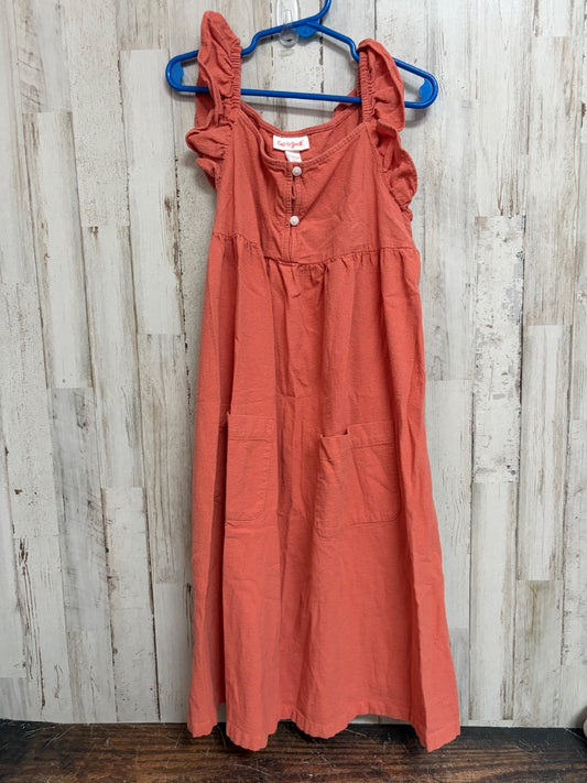 RUST CAT & JACK RUFFLE DRESS, GIRL 10/12