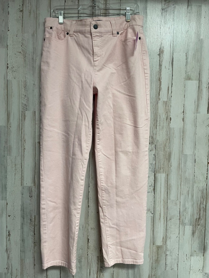 LIGHT PINK TALBOTS SZ 10 JEANS, LADIES L