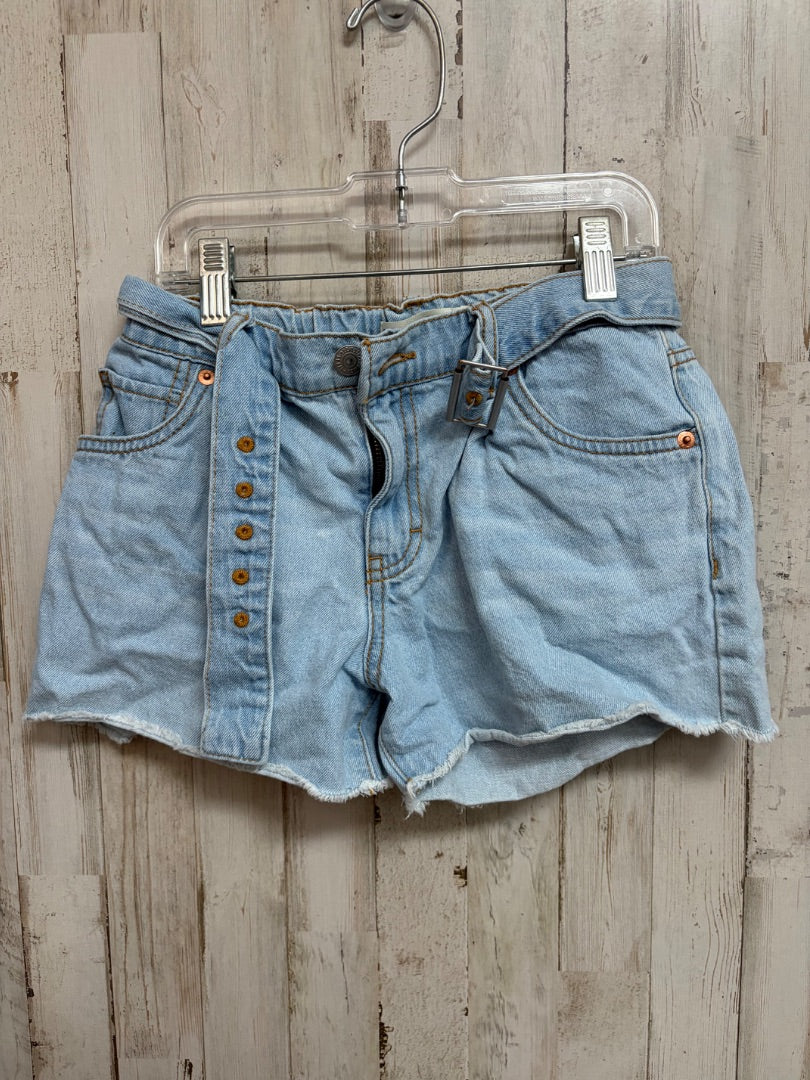 LIGHT DENIM LEVIS ALINE GIRLFRIEND SHORTS, GIRL 14