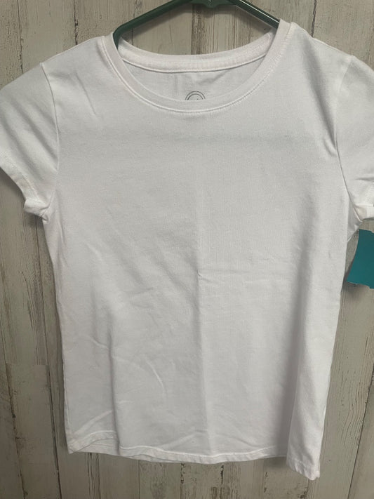 WHITE WONDER NATION COTTON TEE, GIRL 8/10