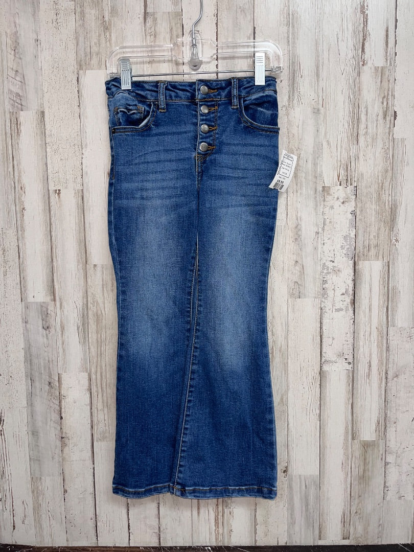 DENIM GB GIRLS SNAP FLY FLARE JEANS, GIRL 6