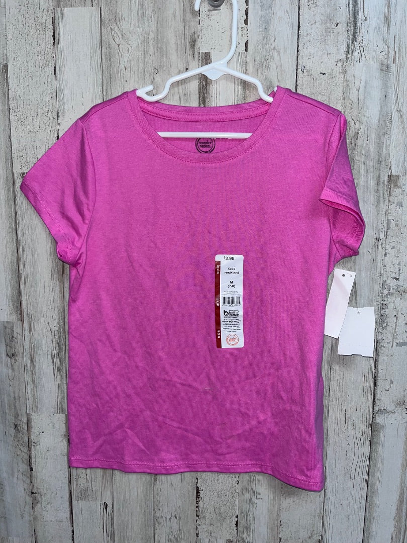 PURPLE WONDERR NATION NEW COTTON TEE, GIRL 7/8