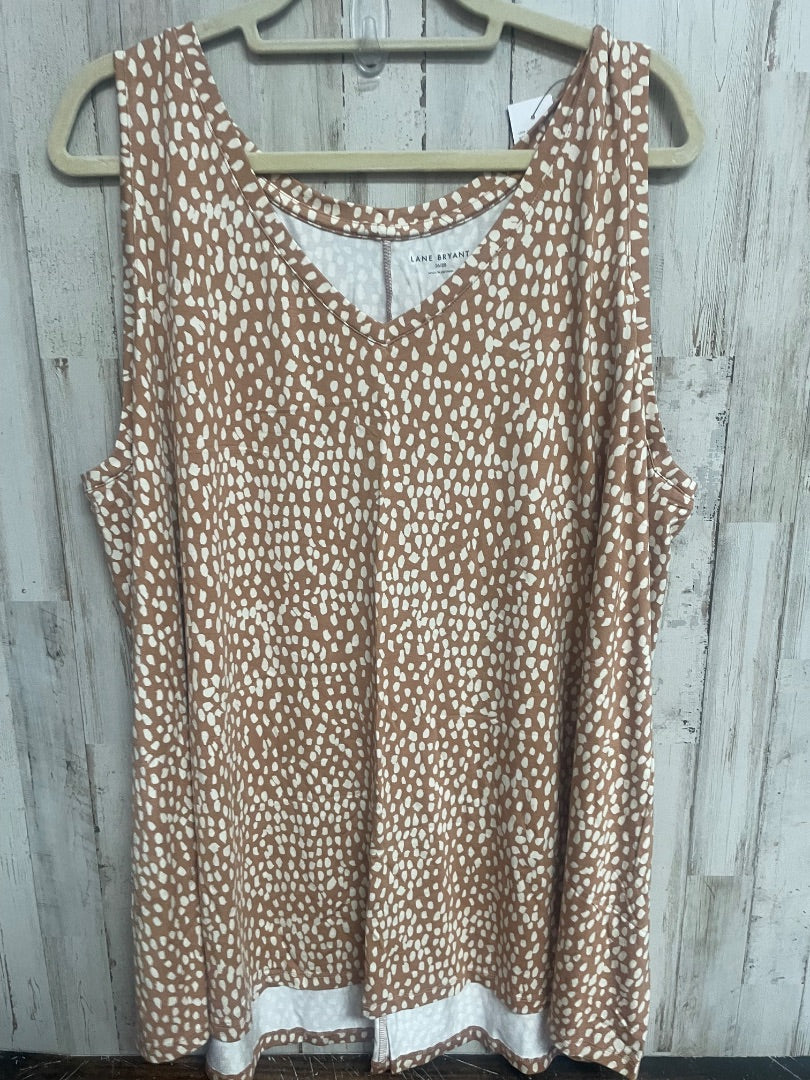 TAN LANE BRYANT DOTTED SOFT TANK, LADIES 3X
