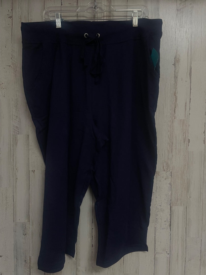 NAVY JUST MY SIZE COTTON LOUNGE PANTS, LADIES 3X