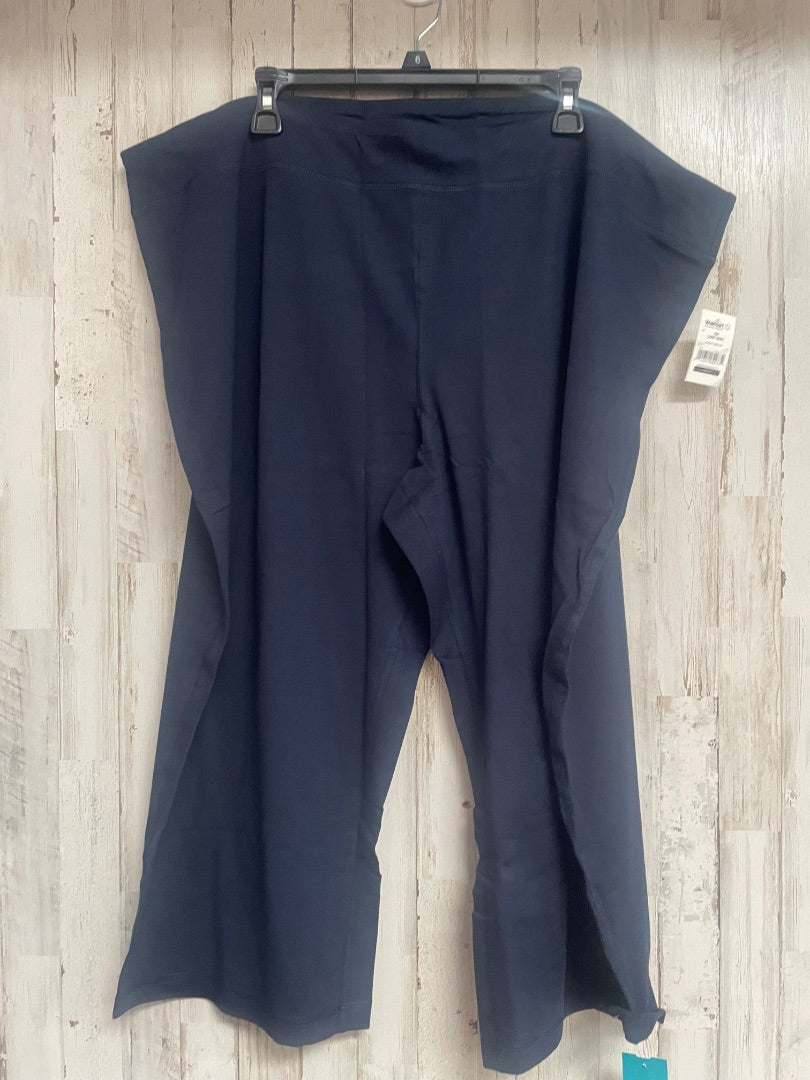 NAVY ATHLETIC WORKS NEW COTTON PANTS, LADIES 4X