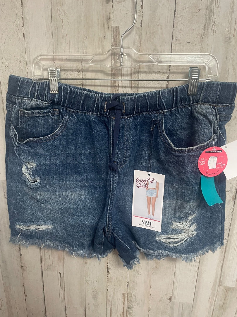 DENIM YMI DISTRESS SHORTS, LADIES XL
