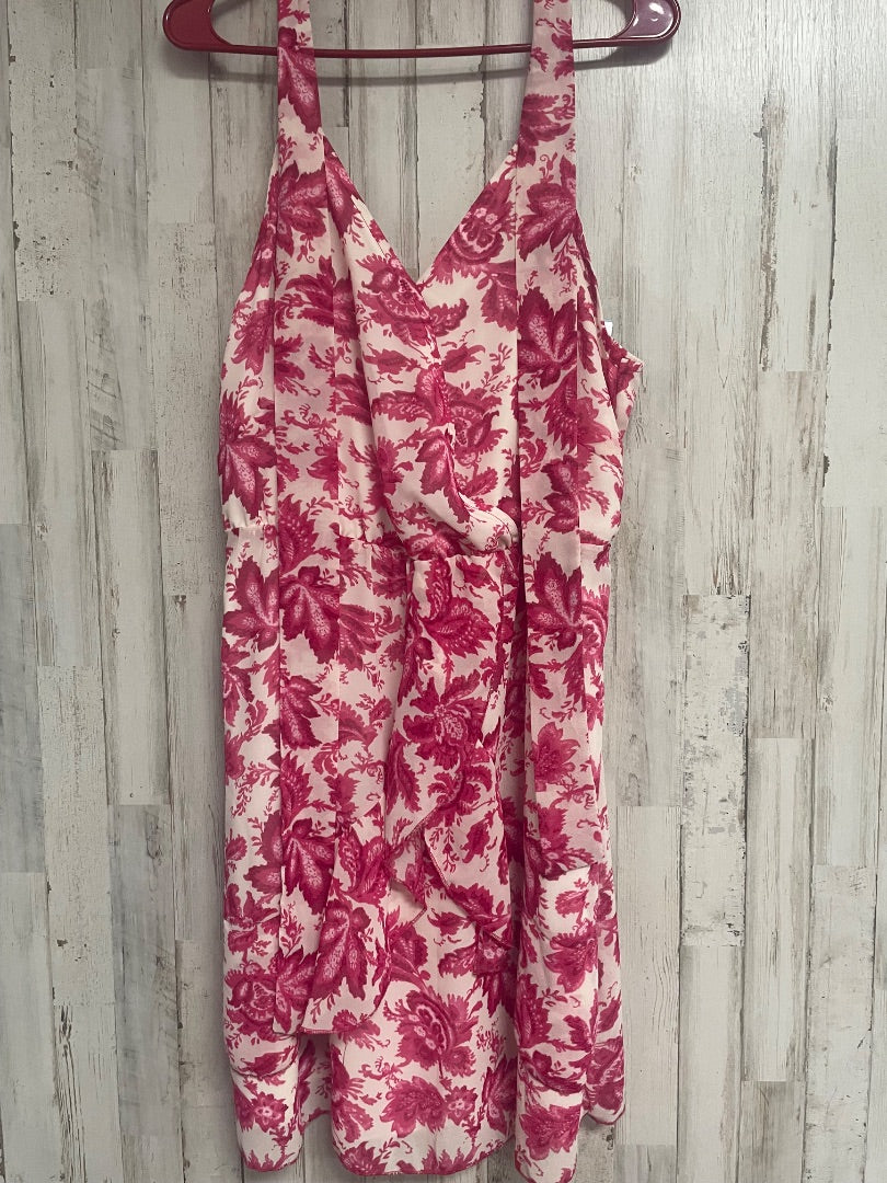 PINK TWO A TEE CO FLORAL TANK DRESS, LADIES XL