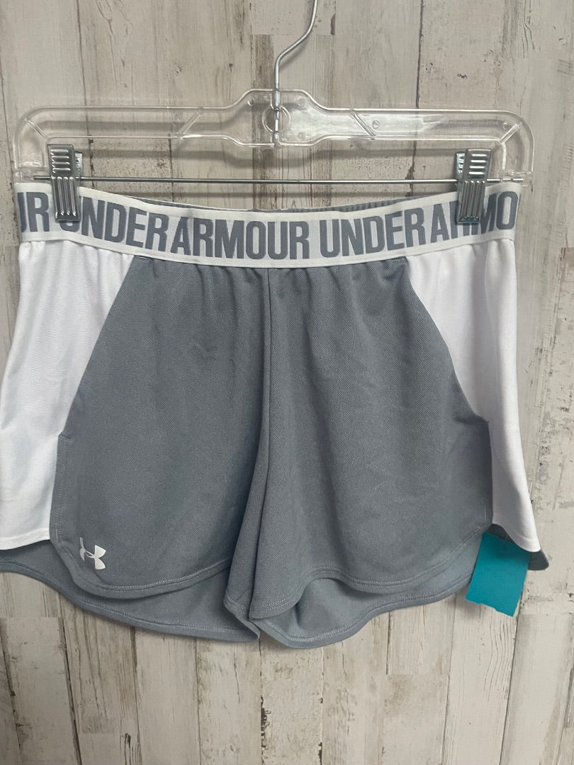 GREY UNDER ARMOUR ATHLETIC SHORTS, LADIES S