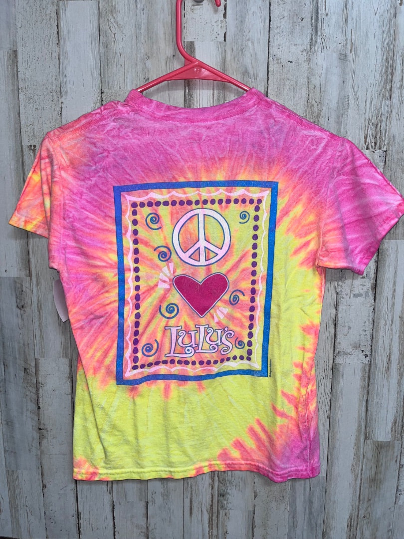 NEON HANES TIE DYE LULUS TEE, GIRL 10/12