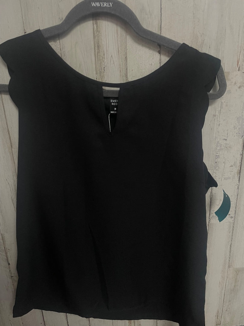 BLACK EMERY ROSE SCALLOP TANK, LADIES M